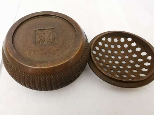 Copper incense burner from China
