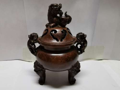 Copper incense burner from China