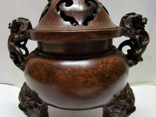 Copper incense burner from China