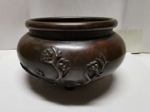 Chinese antique copper censer
