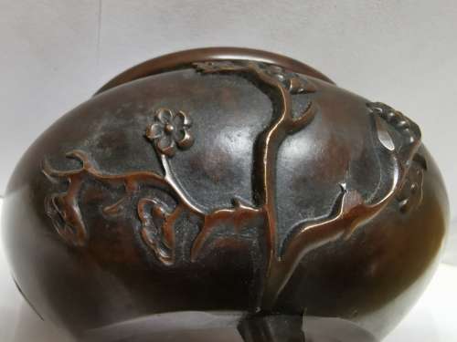 Chinese antique copper censer
