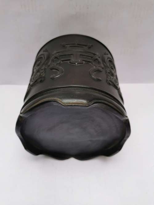 Chinese antique Yellow pear wood calligraphy brush holder