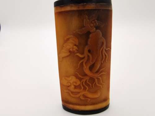 Old Chinese Cattle bone snuff bottle