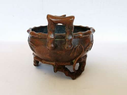Chinese antique copper censer