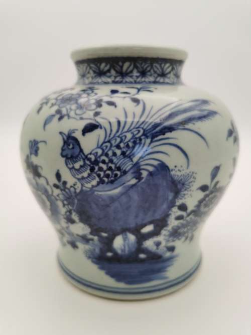 Chinese Blue and White Pots from Early Qing Dynasty