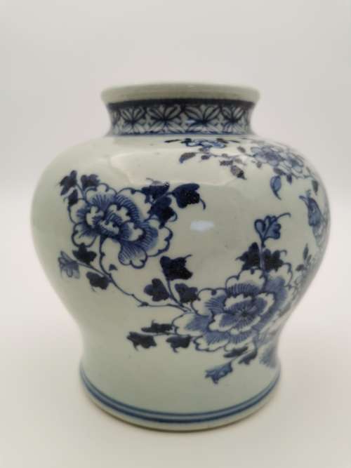 Chinese Blue and White Pots from Early Qing Dynasty