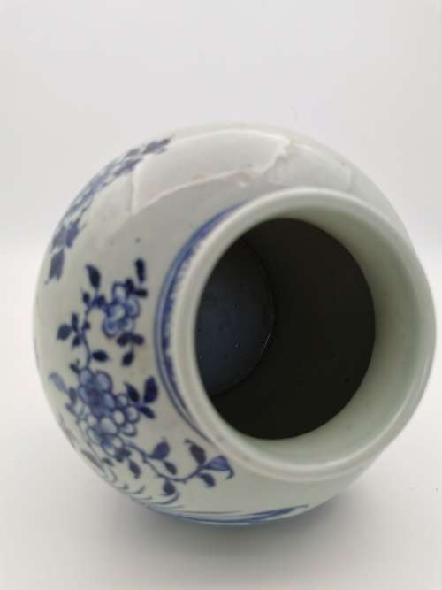 Chinese Blue and White Pots from Early Qing Dynasty