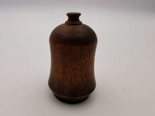 Antique Eastern Chinese Hetian jade Fingerstall with wooden case