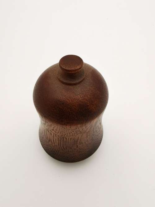 Antique Eastern Chinese Hetian jade Fingerstall with wooden case