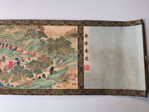 Old vintage Chinese scroll painting