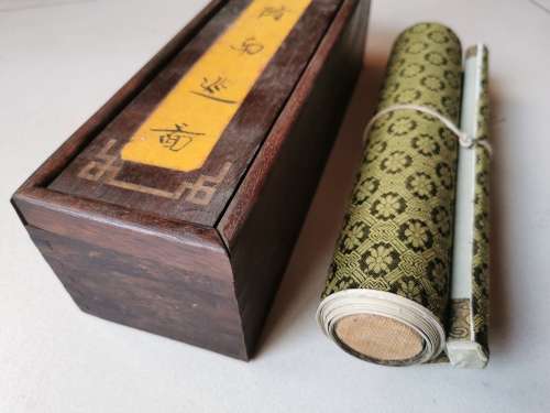 Old vintage Chinese scroll painting