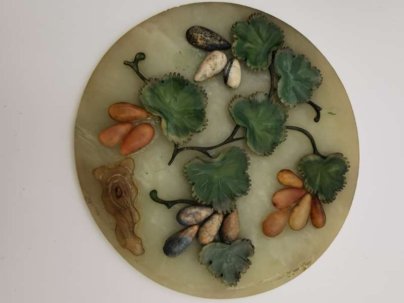 A pair of Chinese jade screens from the late Qing Dynasty