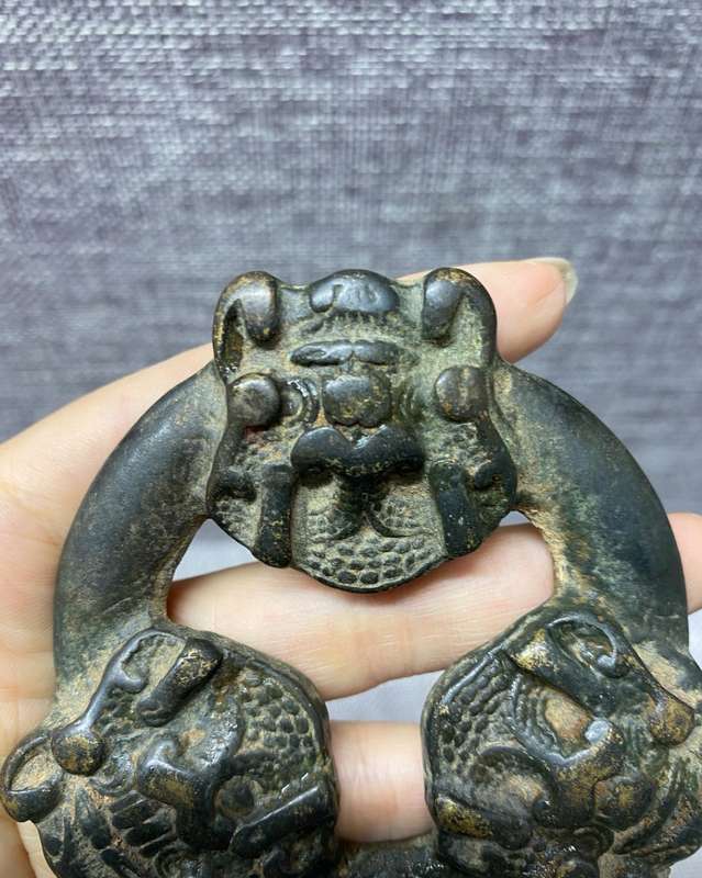 Old Copper Pendant or Ornament from China