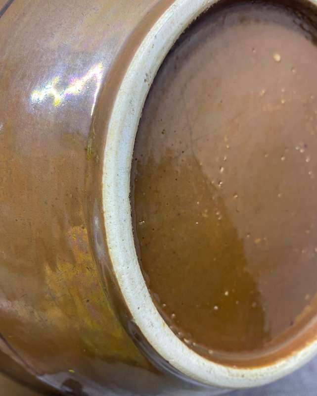 Chinese Blue and White Entangled Branches Peony Purple Gold Glazed Pot(DAOGUANG1821-1850)