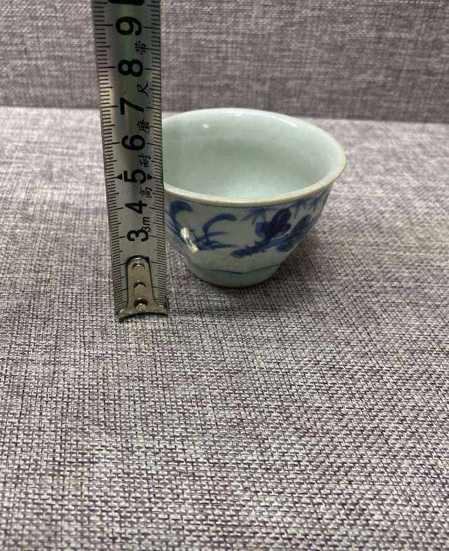 Chinese Blue and White Flower Cup(Late Qing Dynasty1875-1912)