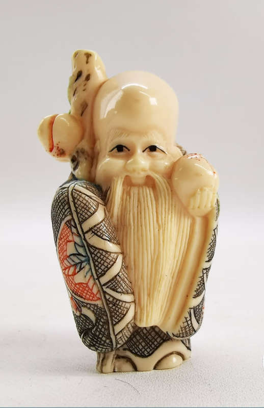 Highly Detailed Hand Crafted Epoxy Japanese Netsuke Figurine!!