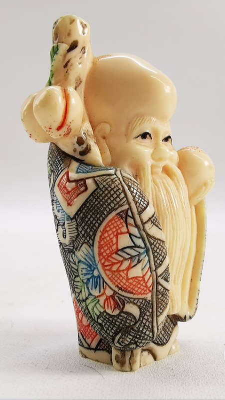 Highly Detailed Hand Crafted Epoxy Japanese Netsuke Figurine!!