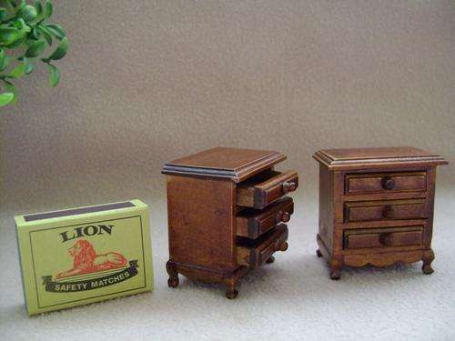Miniature doll house Bedside Cabinet