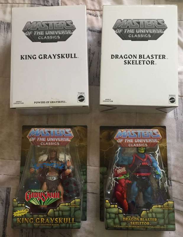 MOTU Classics King Greyskull and Dragon Blaster Skeletor