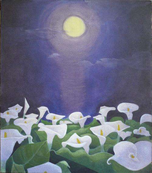Moonlit lilies