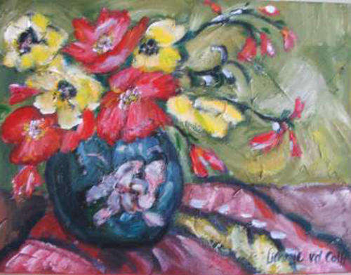 Winter blompot - Stil lewe
