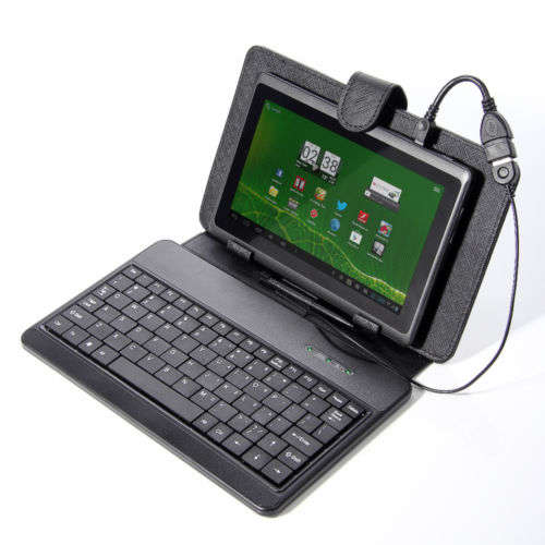 7 inch  USB Keyboard Cover Leather Case Bag + Free OTG Cable