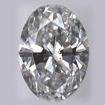 0.49ct Oval 100% Natural Earth Mined Diamond NDGL Certified H, SI