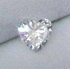 0.49ct Heart Cut 100% Natural Earth Mined Diamond NDGL Certified G, SI2