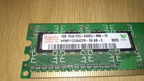 Hynix 1GB 1Rx8 PC2-6400U-666-12 DDR2 ram sticks (3 available)
