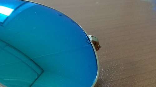 Ray-Ban RB3025 Aviator with Blue Flash Lenses