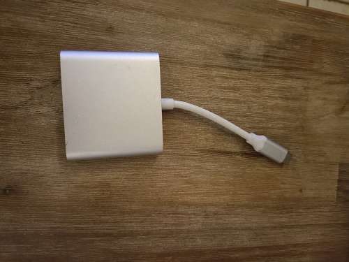 USB 3.1 Type C to USB 3.0 + HDMI + Type C 3 in 1 Charging Adapter