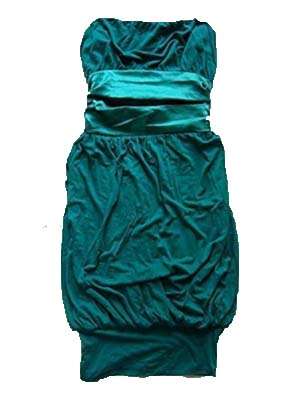GORGEOUS YDE TURQUOISE BOOBTUBE DRESS