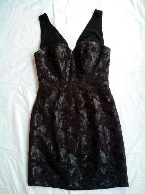 *R899* GORGEOUS DESIGNER BLACK LACE COCKTAIL DRESS