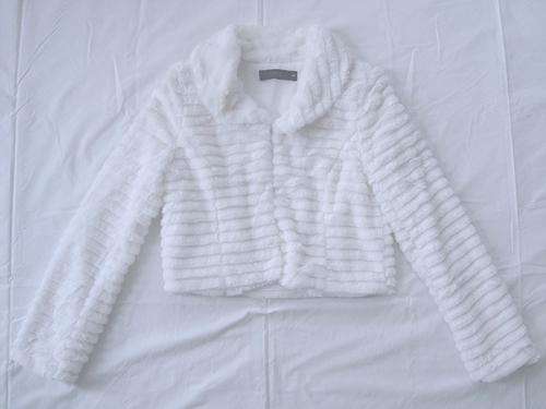 CHIC FAUX FUR CROPPED JACKET