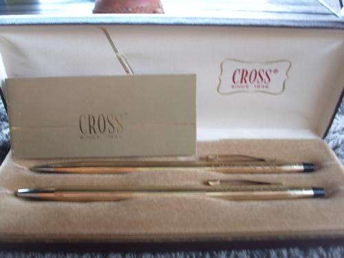 CROSS PEN AND PENCIL SET 10 K GOLD