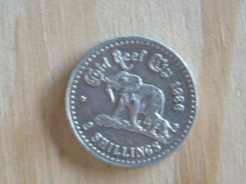 gold reef city mint 1986 2 shillings  Kruger