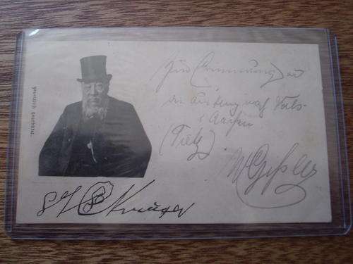 POST CARD PAUL KRUGER