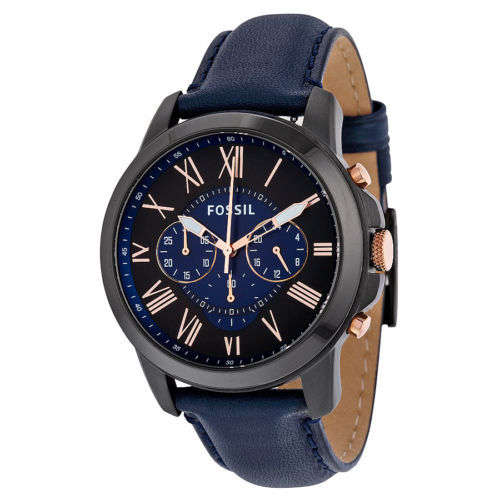 Fossil Grant Chronograph Black Dial Men's Watch FS5061