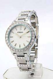 Fossil Glitz White Dial Stainless Steel Ladies Watch ES2362