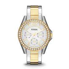 Fossil Riley Multi-Function Two-Tone Stainless Steel Ladies Watch ES3204