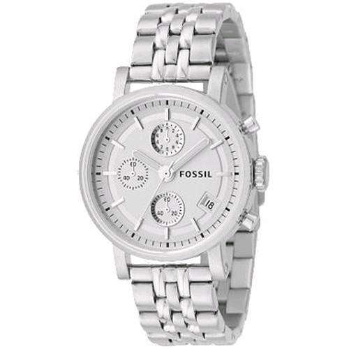FOSSIL WOMENS DECKER CHRONOGRAPH DIAL SILVER WATCH ES2198