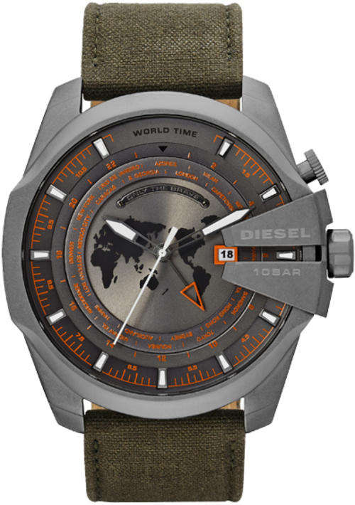 Diesel Mega Chief GMT Men's Canvass Watch DZ4307