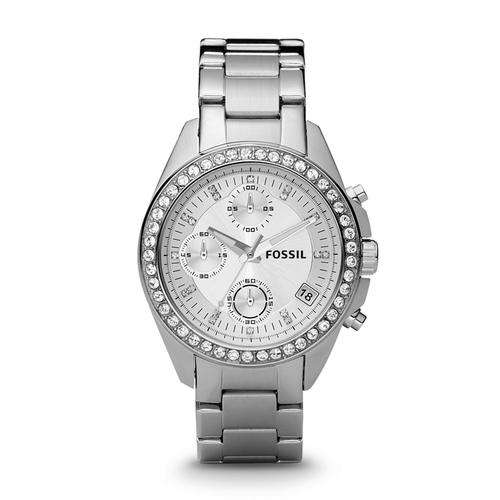 Fossil Glitz Chronograph Stainless Steel Women's Watch ES2681