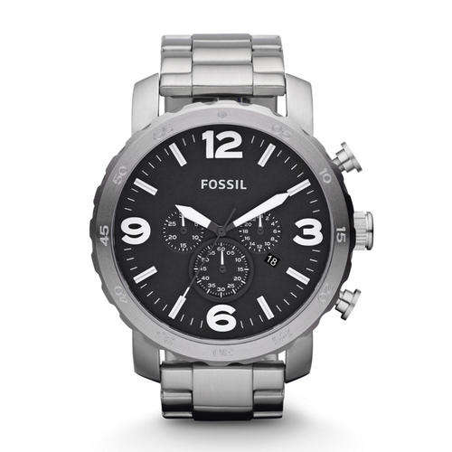 Fossil Nate Chronograph Stainless Steel Men's Watch JR1353