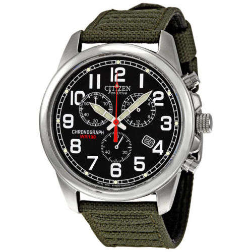 Citizen Eco-Drive Chronograph Men's Strap Watch AT0200-05E