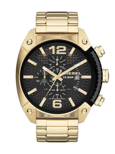 Diesel Overflow Gold Stainless Steel Men's Quartz Watch DZ4342