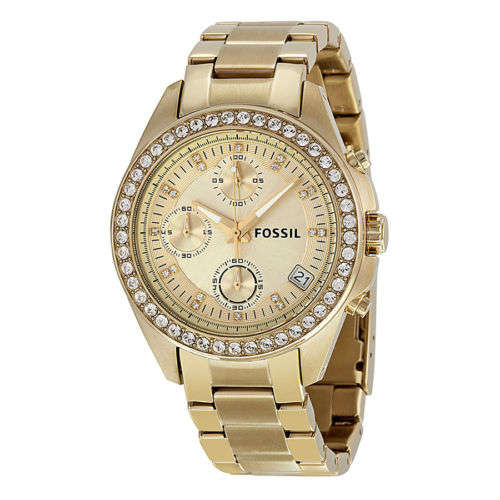 Fossil Decker Gold Tone Women's Watch ES2683