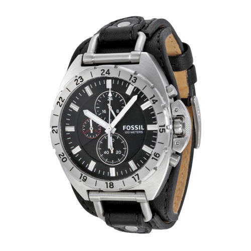 Fossil Breaker Chronograph Men's Leather Watch CH3003