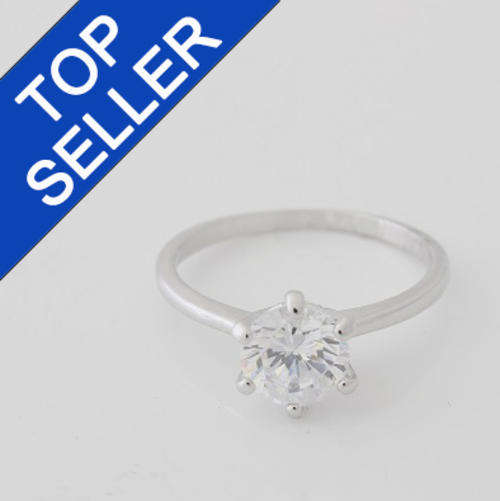 [Uniq Collections]Classic Solitaire Diamond Rings Size P