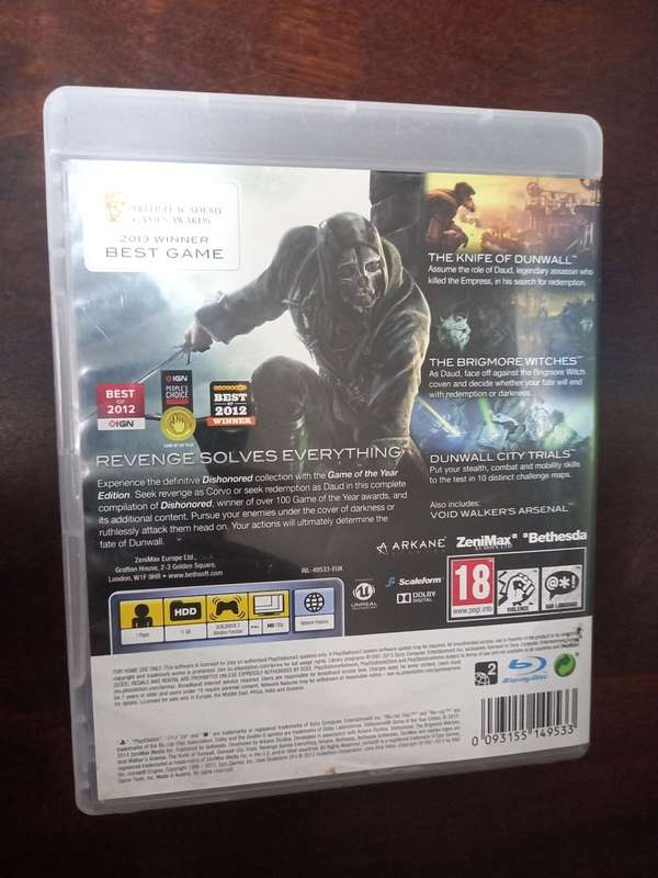 Dishonored Game Of The Year Edition
